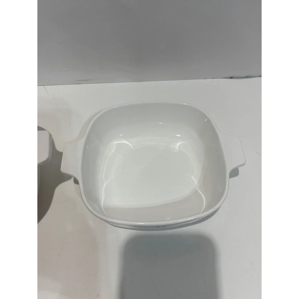 Corning Ware Casserole Dish Set 1QT & 1.5QT White Blue Cornflower Vintage descri